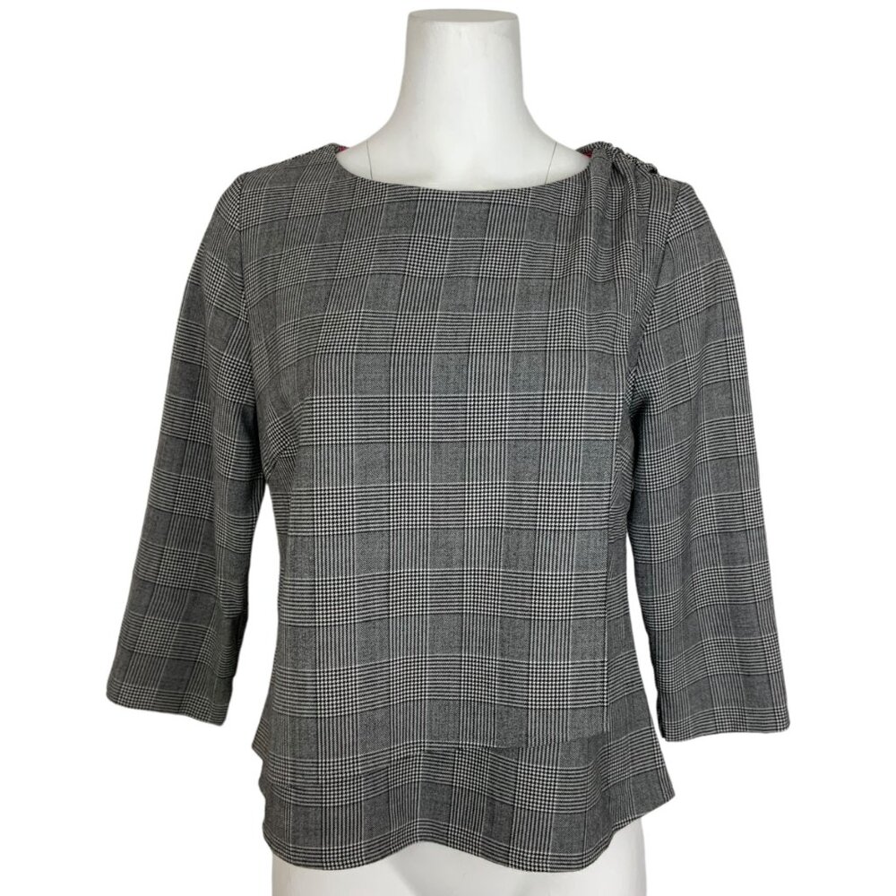 Gretchen Scott Designs 3/4 Sleeve Wrap Detail Blouse
